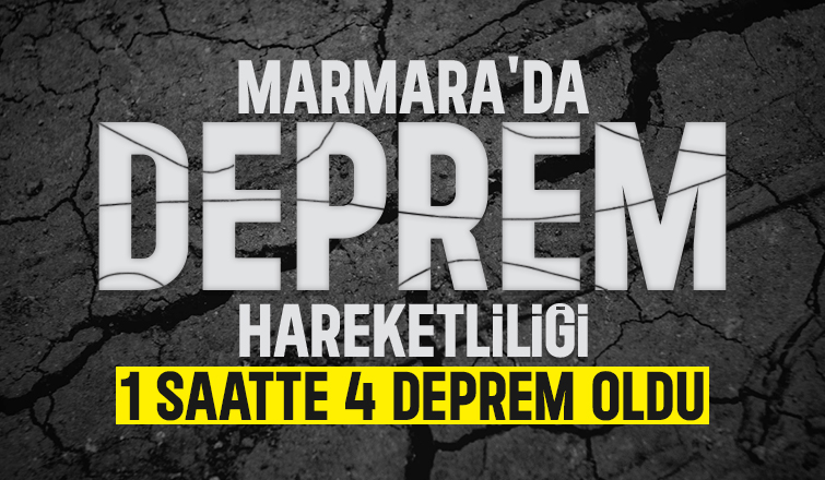 İstanbul'da peş peşe depremler