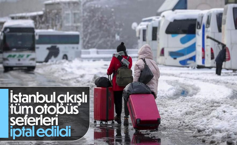 İstanbul'daki otogarlardan otobüslerin çıkışları durduruldu