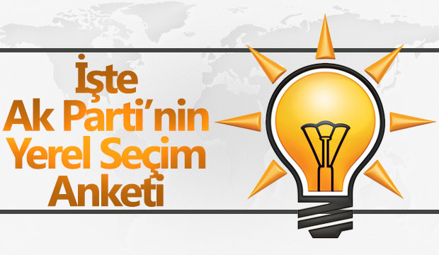 İşte AK Partinin yerel seçim anketi