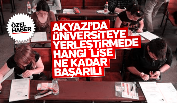 İşte Akyazı'nın en başarılı liseleri