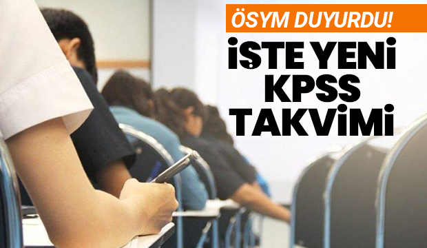 İşte yeni KPSS takvimi