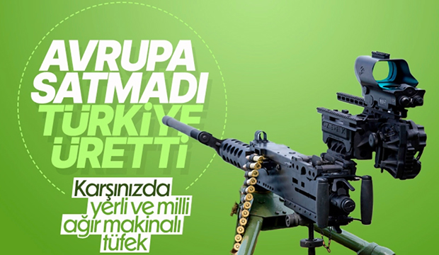 İşte yerli CANiK M2F ağır makinalı tüfek