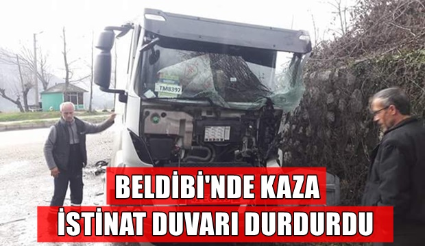 İstinat duvarı durdurdu