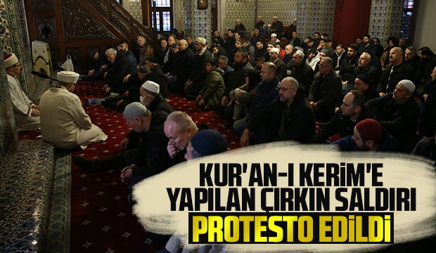 İsveç'te Kur'an-ı Kerim yakılması Sakarya'da protesto edildi