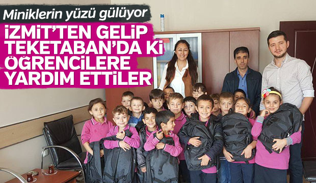 İzmitten Gelip Öğrencilere Yardım Ettiler