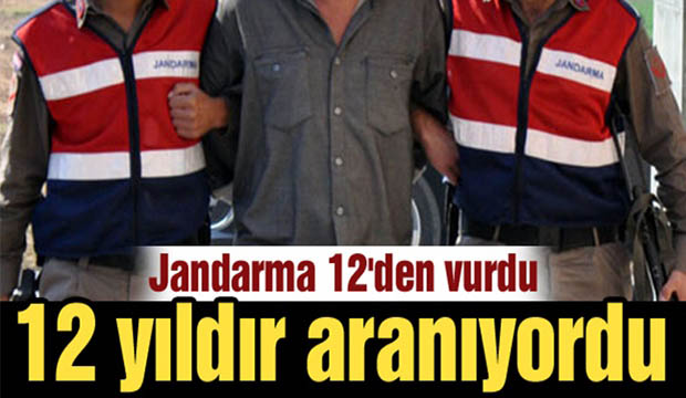 Jandarma 12'den vurdu