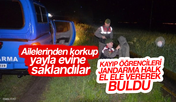JANDARMA HALK EL ELE VEREREK KAYIP ÇOCUKLARI BULDU