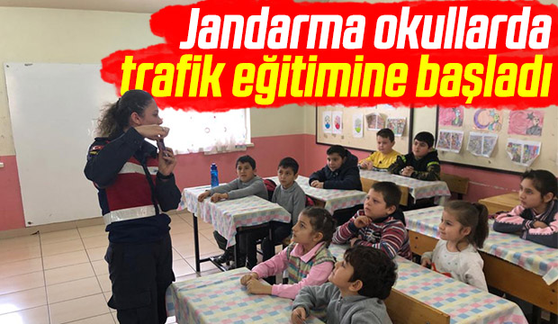Jandarma Okullarda Trafik Eğitimlerine Başladı