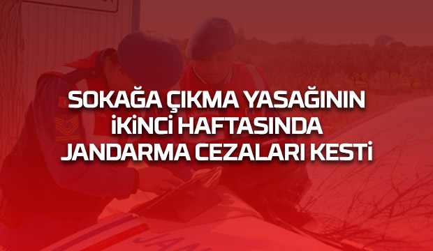 Jandarma Sokağa Çıkanlara Cezayı Kesti