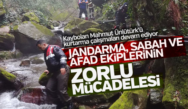 Jandarma ve SABAH ve  AFAD Ekiplerinin Zorlu Mücadelesi