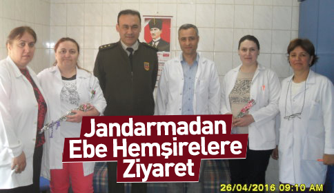 Jandarmadan Ebe Hemşirelere Ziyaret