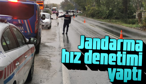 Jandarmadan Hız Denetimi