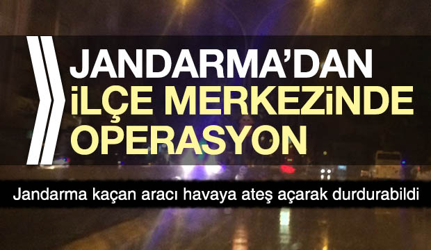 Jandarmadan İlçe Merkezinde Operasyon