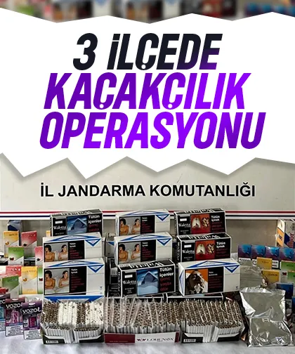 Jandarmadan kaçakçılık operasyonları
