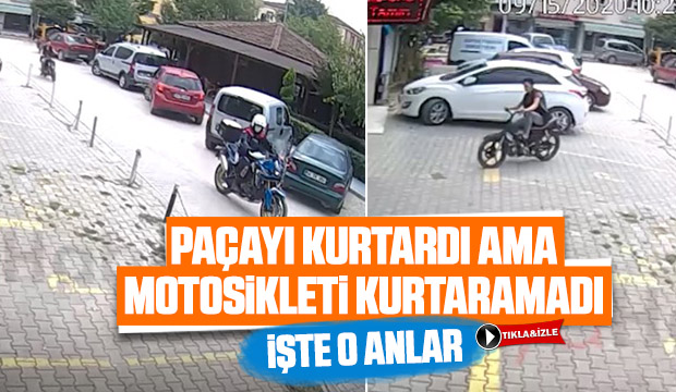 Jandarmadan kaçıp pasaja böyle daldı