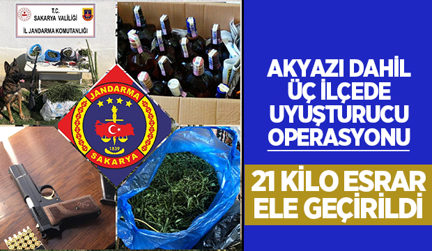 Jandarmadan operasyon: 21 kilo esrar ele geçirildi