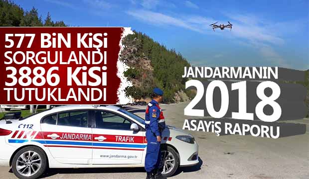 Jandarmanın 2018 asayiş raporu