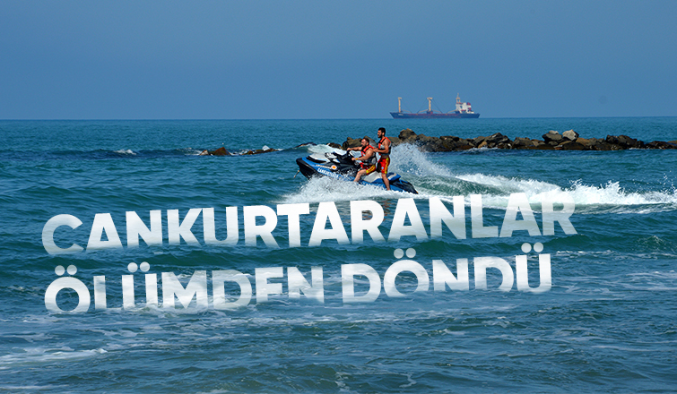 Jet-skili cankurtaranlar kaza yaptı