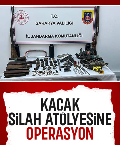 Kaçak silah atölyesine jandarma baskını
