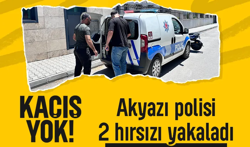 Kaçamadılar! polis, aranan iki hırsızı yakaladı