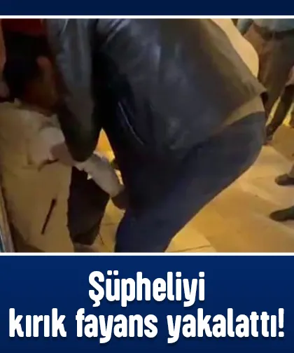 Kaçan şüpheli kırık fayans sayesinde yakalandı