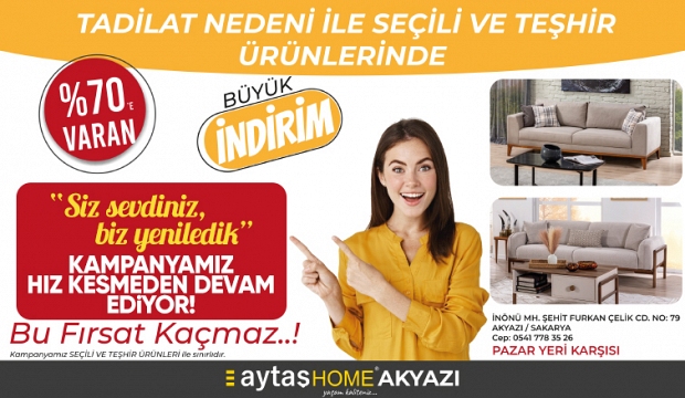 Kaçırılmayacak Fırsatlar İçin Aytaş Home’a Gelin!