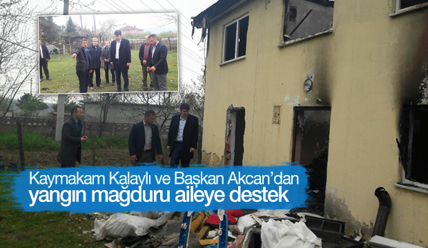 Kalaylı ve Akcan Yanan Evde İncelemeler Yaptı