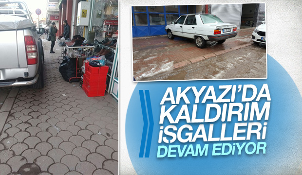Kaldırım İşgalleri Devam Ediyor