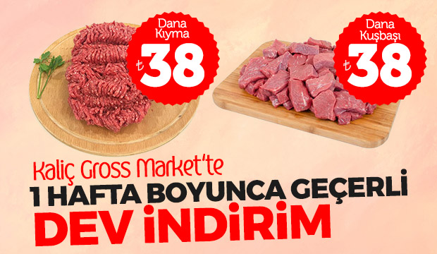 Kaliç Markette Büyük İndirim