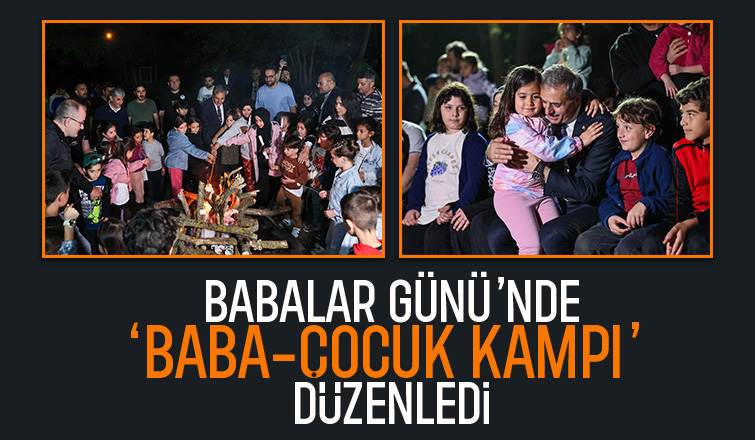 Kamp ateşini Başkan Yusuf Alemdar yaktı