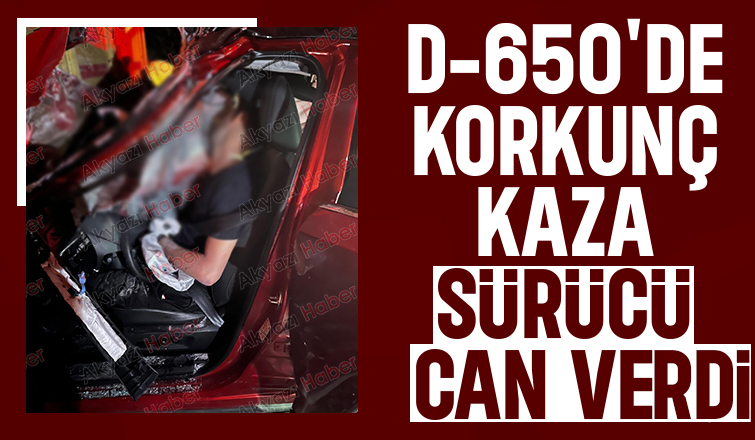 kamyona ok gibi saplandı: 1 ölü