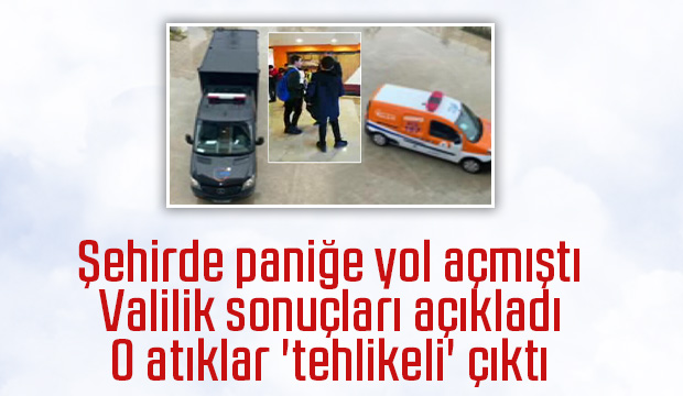 Kanalizasyona boşaltılan atıklar tehlikeli çıktı