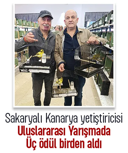 Kanarya yarışmasında Sakarya'ya iki birincilik