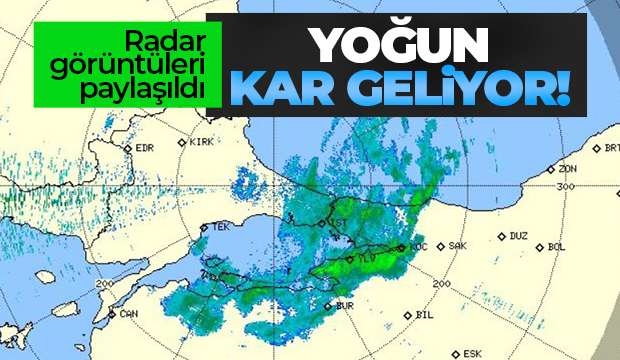 Kar geliyor: Son radar görüntüleri paylaşıldı