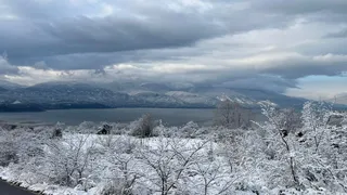 Kar yağışı sonrası Sapanca Gölü'nde son durum