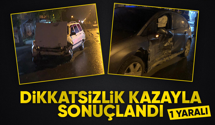 Karaçalılık Yolunda Kaza 1 Yaralı