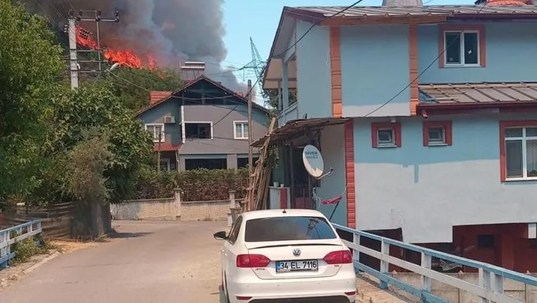 Karaçam'da orman yangını