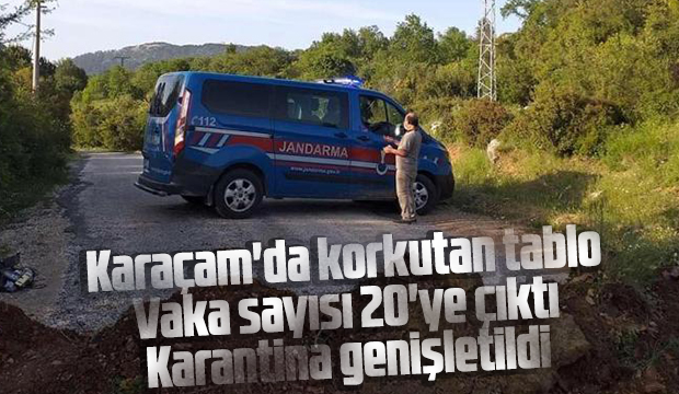 Karaçam'da vaka sayılarında korkutan artış!