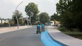 Karacasu'ya bisiklet yolu