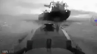 Karadeniz'de petrol tanker gemisi böyle vuruldu