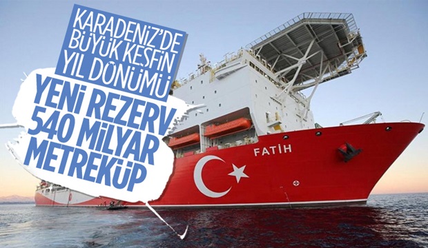 Karadeniz'deki büyük doğalgaz keşfinin yıl dönümü