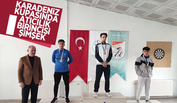  Karadeniz Kupasında atıcılık birincisi Büyükşehirli Şimşek