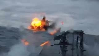 Karadenizde petrol tanker gemisine saldırı kamerada