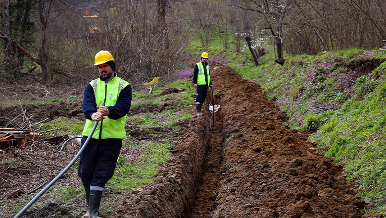 Karadere’ye 13 kilometrelik içme suyu hattı