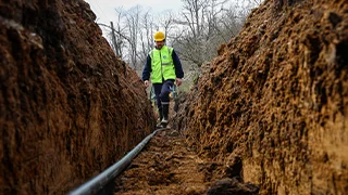 Karadere’ye 13 kilometrelik içme suyu hattı