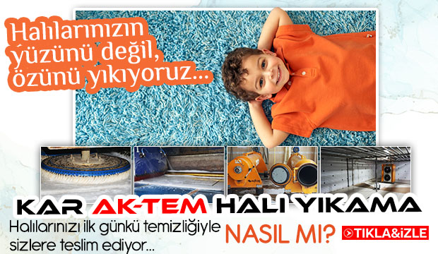 Karaktem Halı Yıkama Fabrikası hizmete devam ediyor