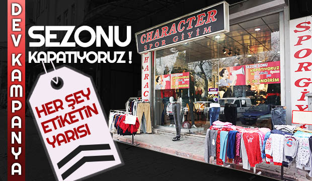 Karakter Spor Giyimde Dev Kampanya