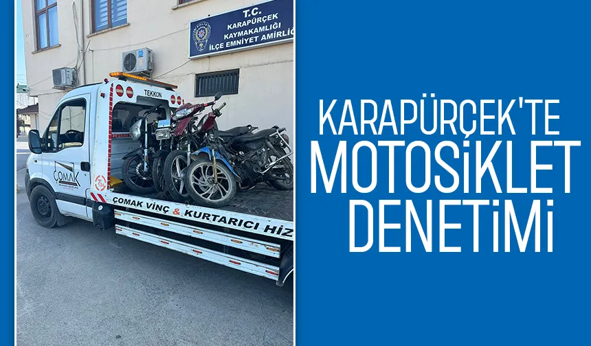 Karapürçek polisinden motosiklet denetimi