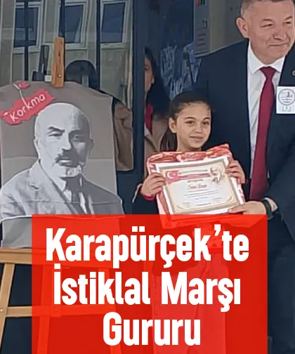 karapürçek'te İstiklal Marşı Okuma Yarışması