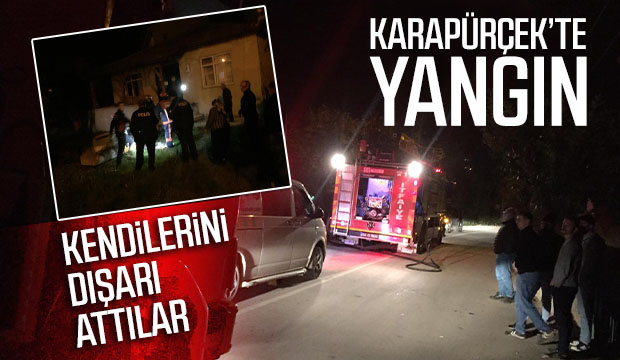 Karapürçek'te yangın